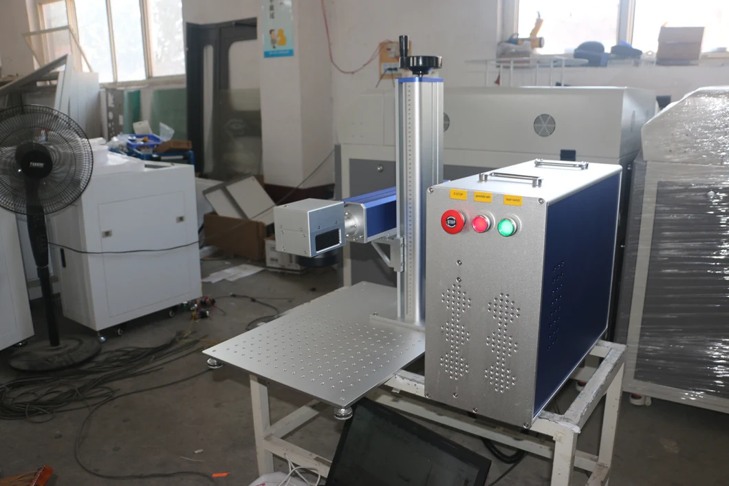 Easy to Operate Split Mini 20W/30W/50W/60W/100W Jpt M7 M8 IP 3D Mopa Color Fiber Laser Marking Machine for Metal Nonmetal