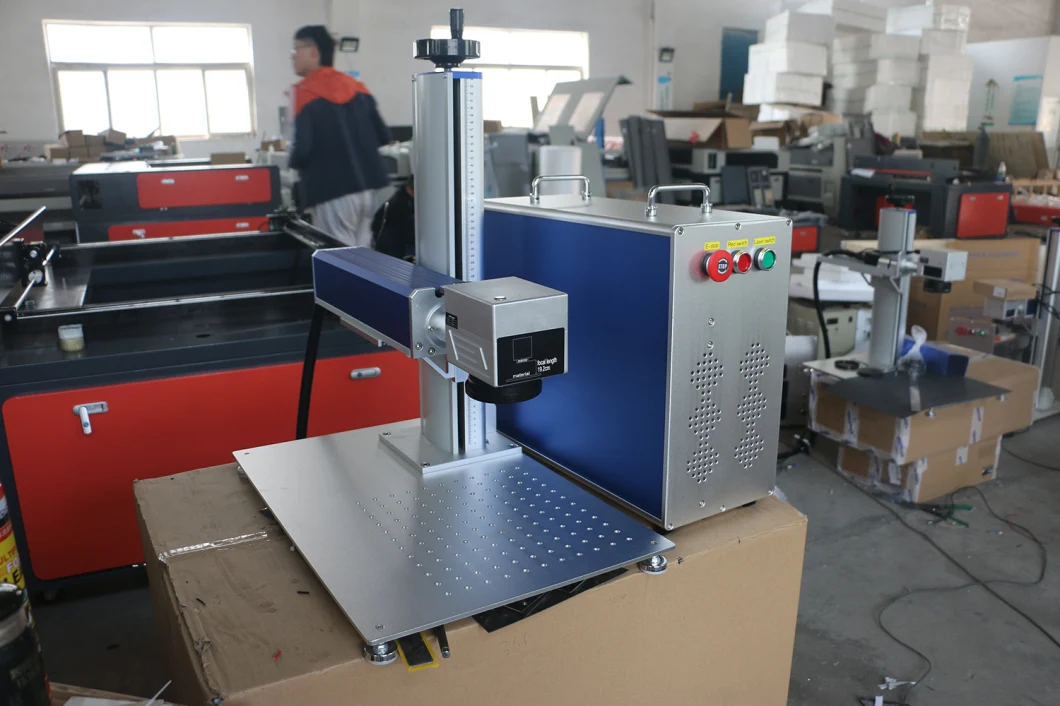 Easy to Operate Split Mini 20W/30W/50W/60W/100W Jpt M7 M8 IP 3D Mopa Color Fiber Laser Marking Machine for Metal Nonmetal