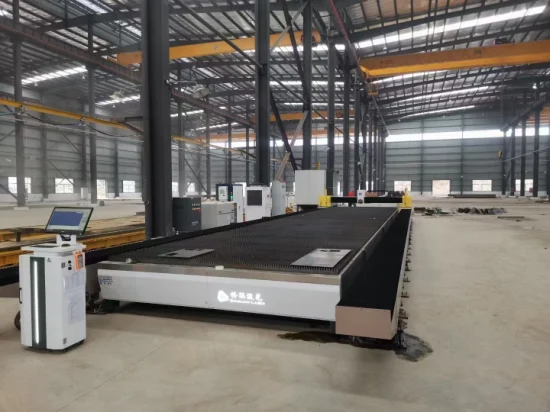 Large Format Gantry Fiber Laser Cutting Machine 6kw 8kw 10kw 12kw 15kw 20kw 30kw 40kw