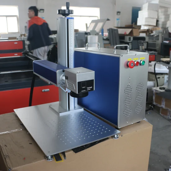 Easy to Operate Split Mini 20W/30W/50W/60W/100W Jpt M7 M8 IP 3D Mopa Color Fiber Laser Marking Machine for Metal Nonmetal